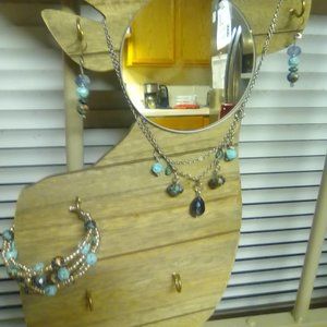 Handmade Necklace, Bracelet, and Earring Combo